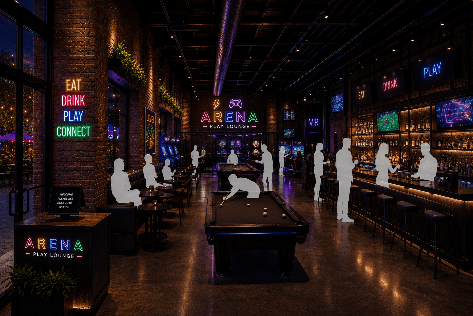 Arena Play Lounge Interior view