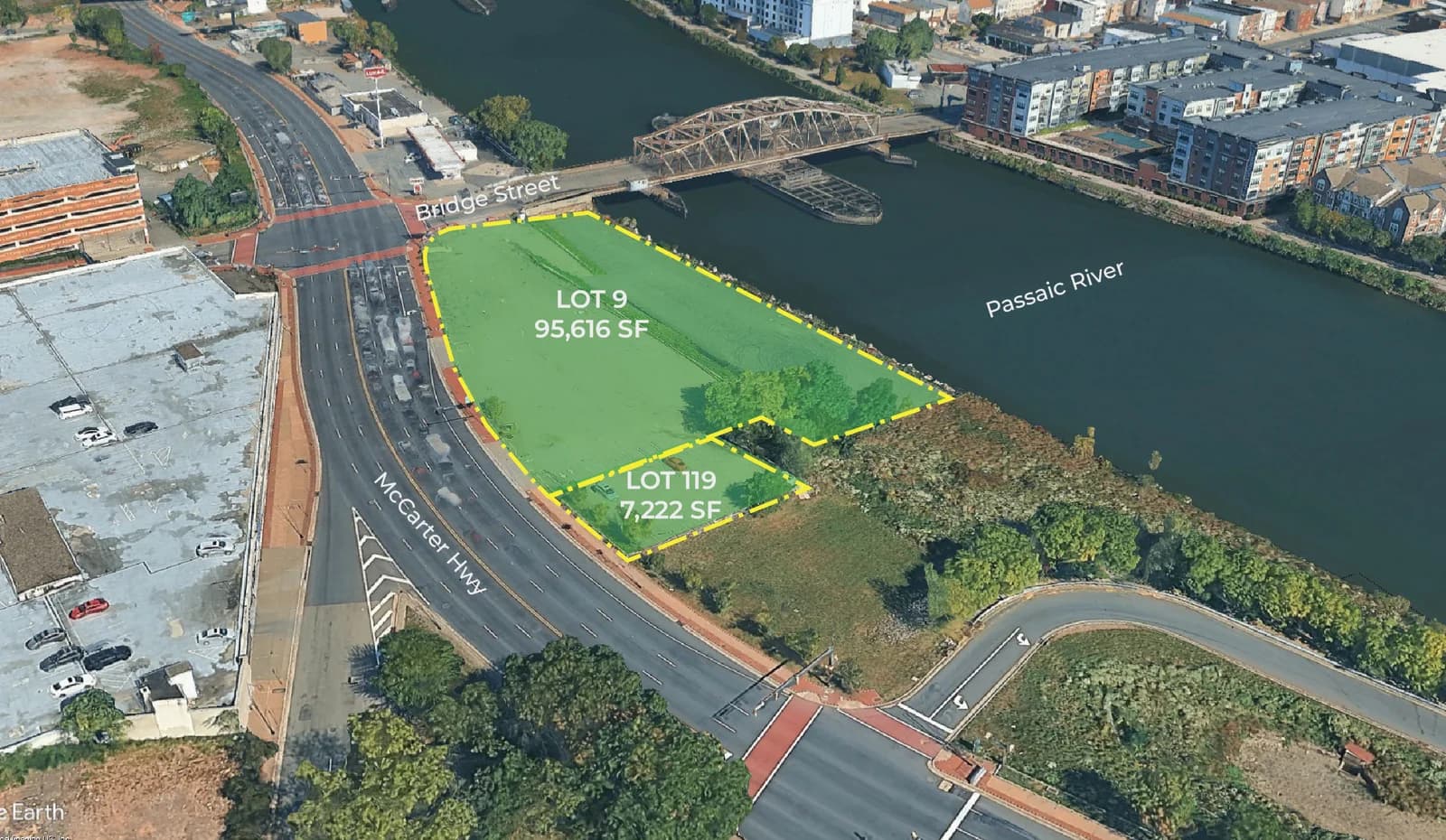 Bridge Street waterfront site overview