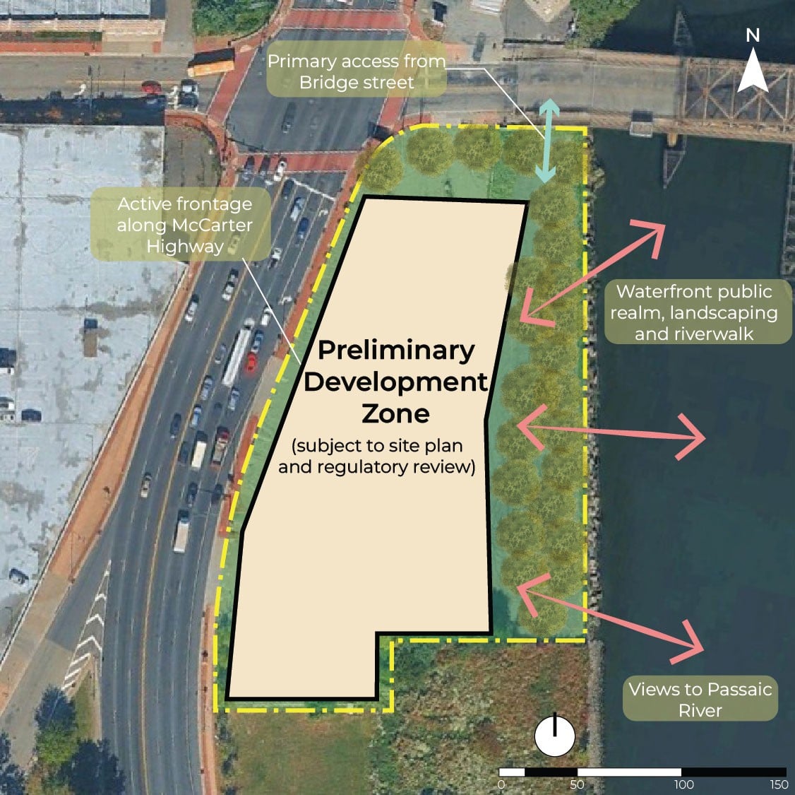 Buildable envelope and site strategy
