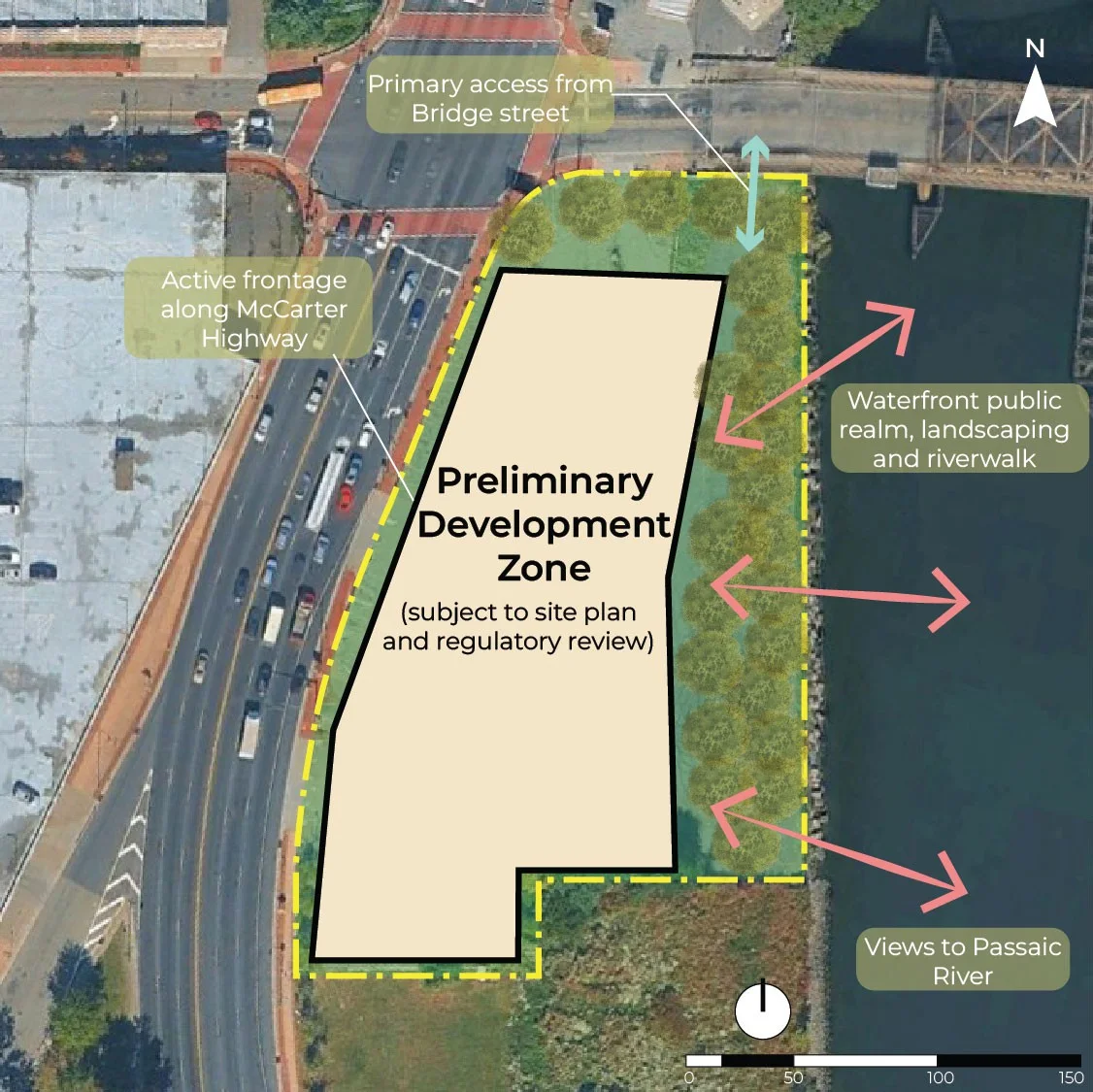 Buildable envelope and site strategy